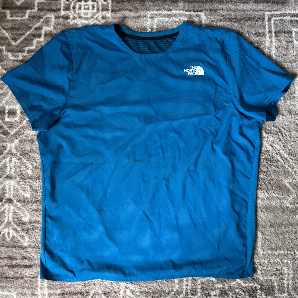 The North Face running hiking lightweight shirt Blue X-Large